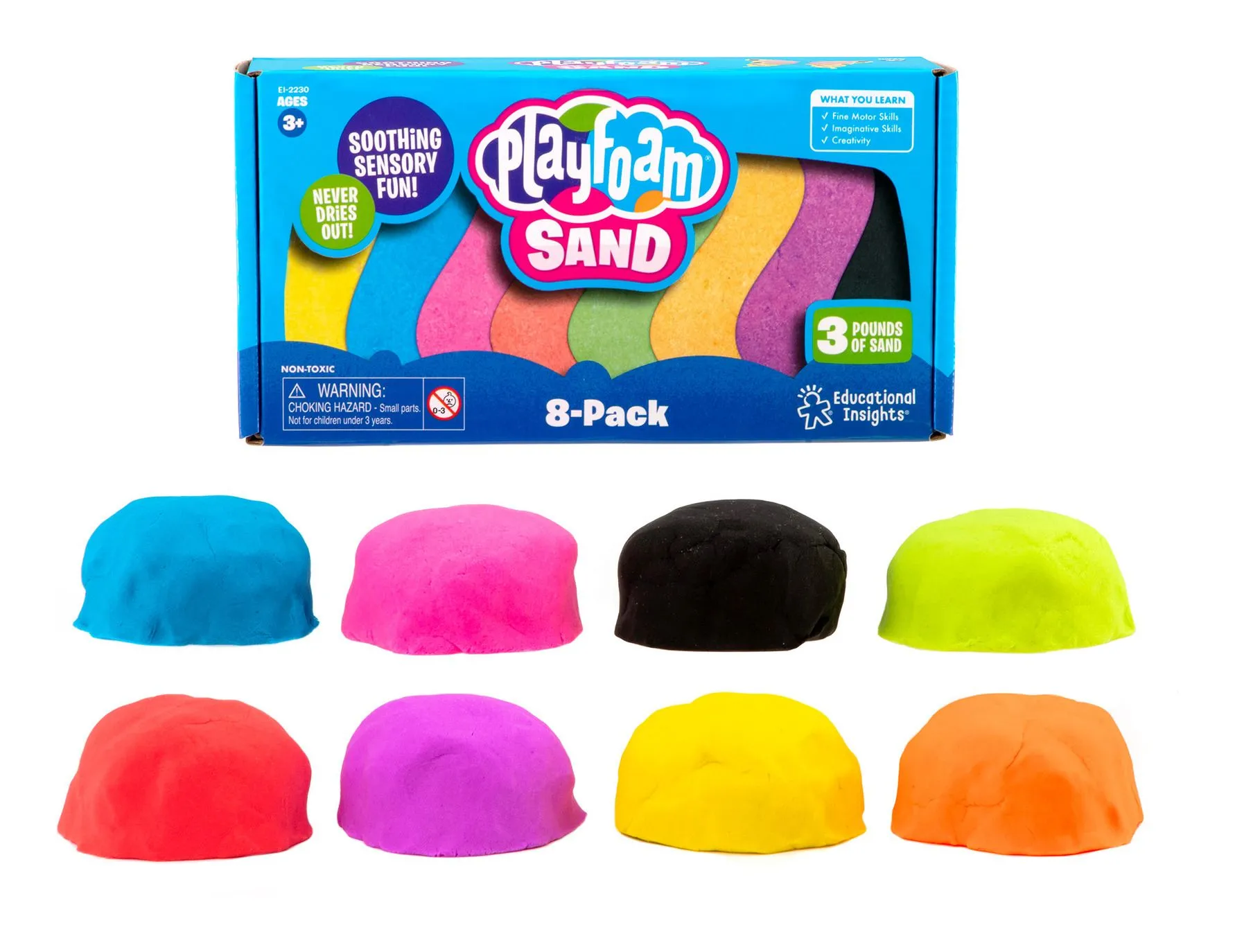 Playfoam Sculpt & Squish Sensory Sand – 8-Pack