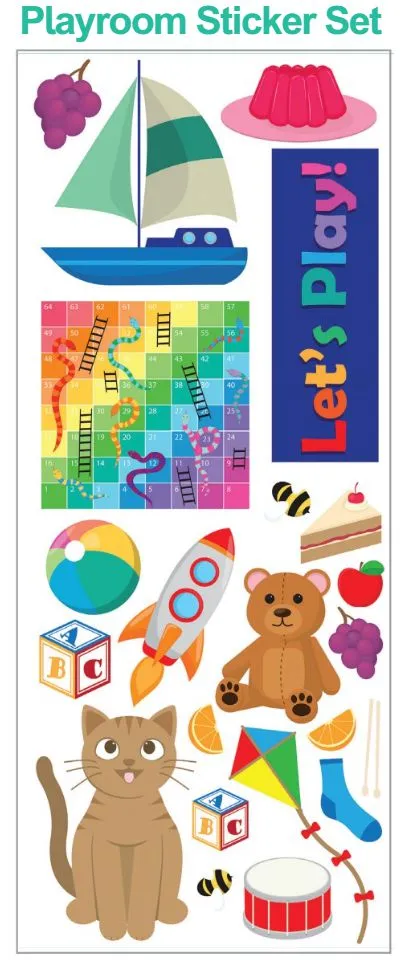 Playroom Sticker Set