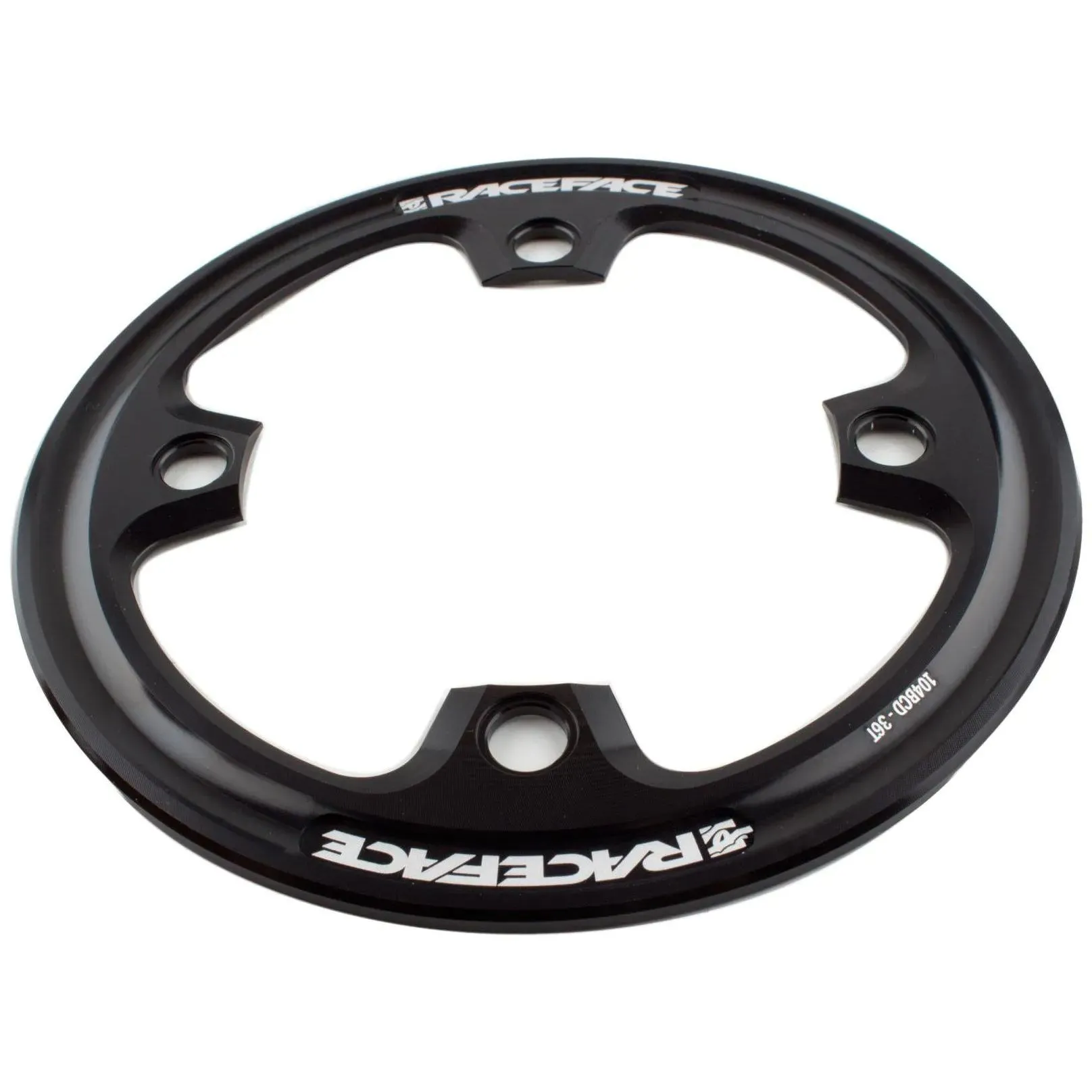 Race Face Offset 4 Bolt Bash Guard - Black 36T