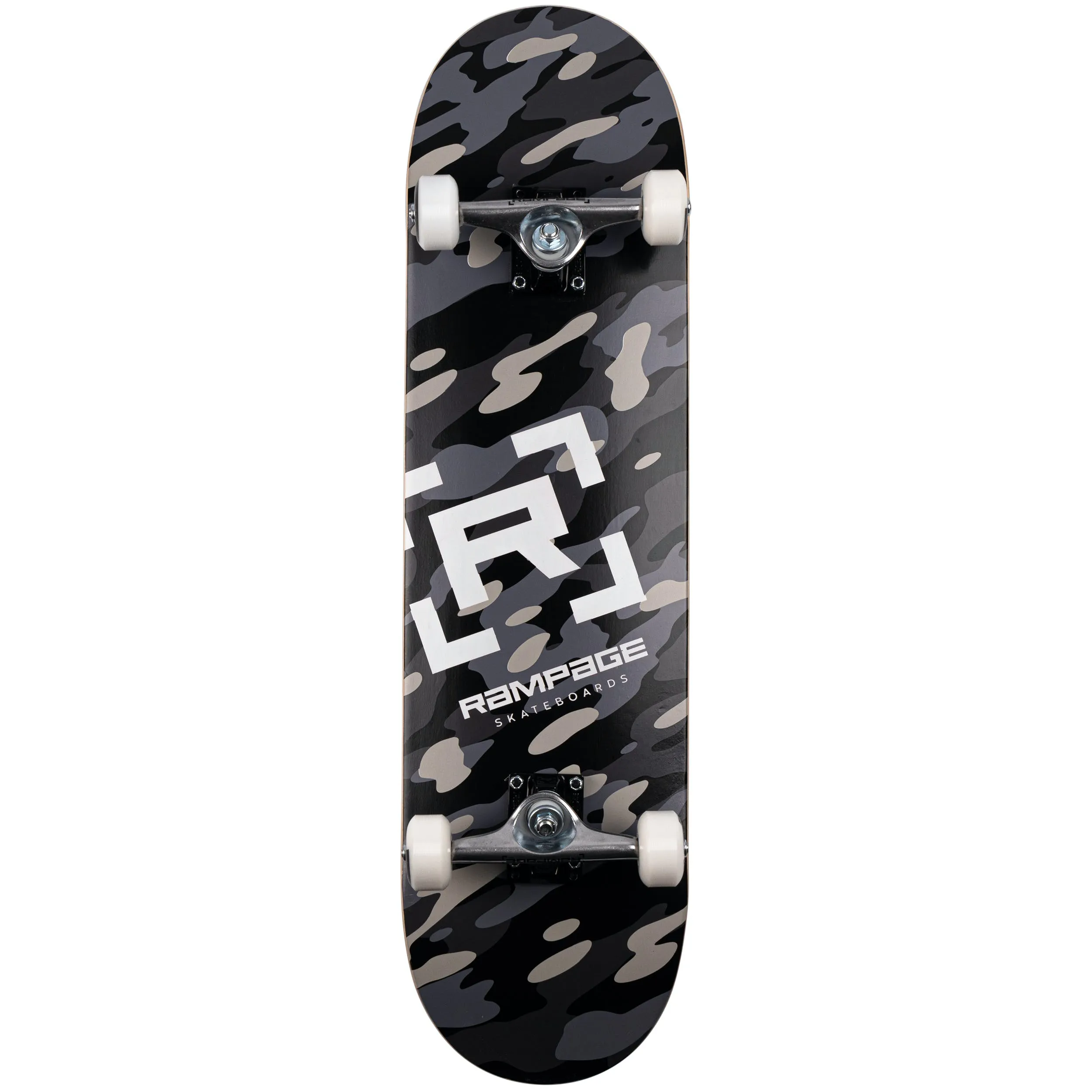 Rampage Camo Complete Skateboard - Black 8''