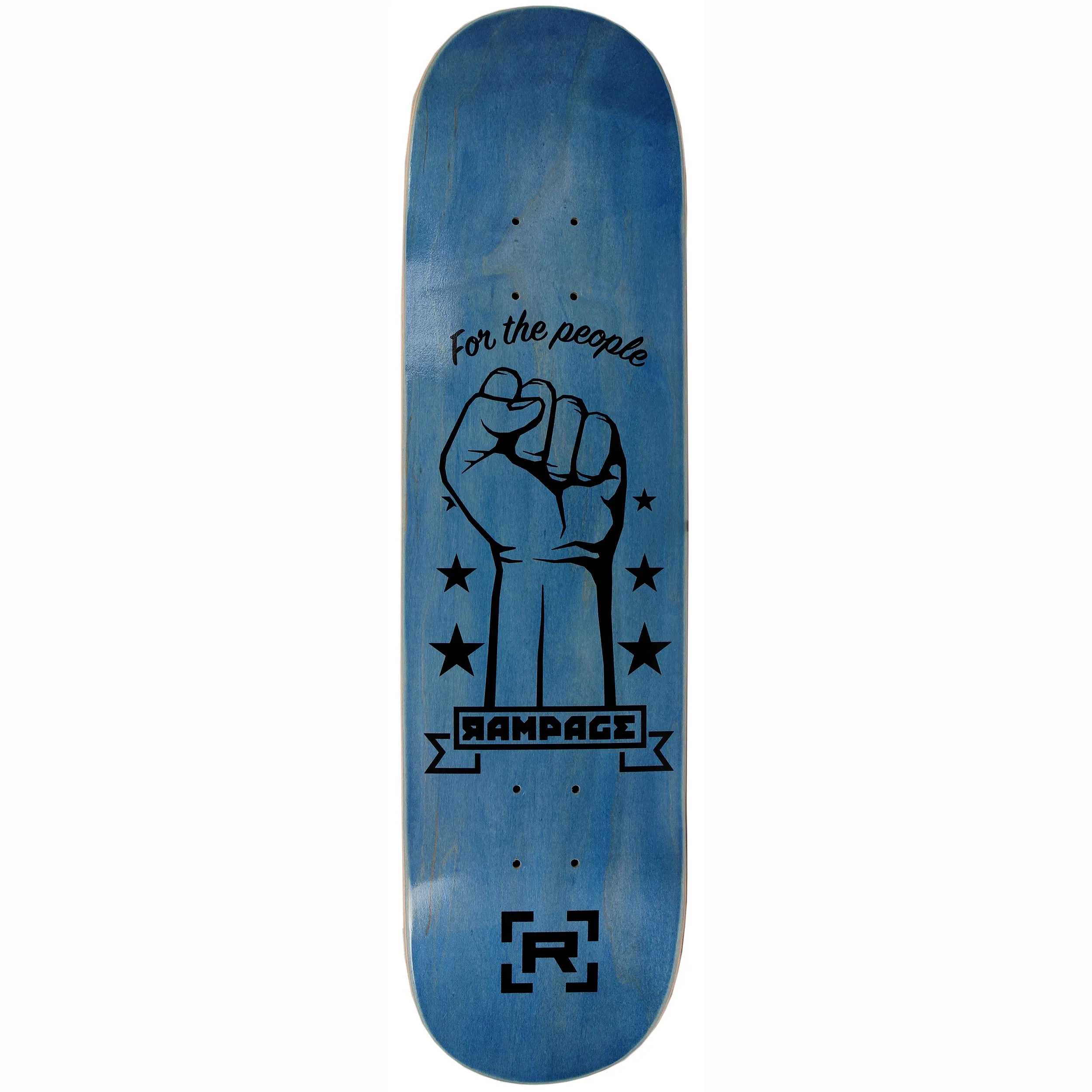 Rampage FTP Skateboard Deck - Blue 7.75"