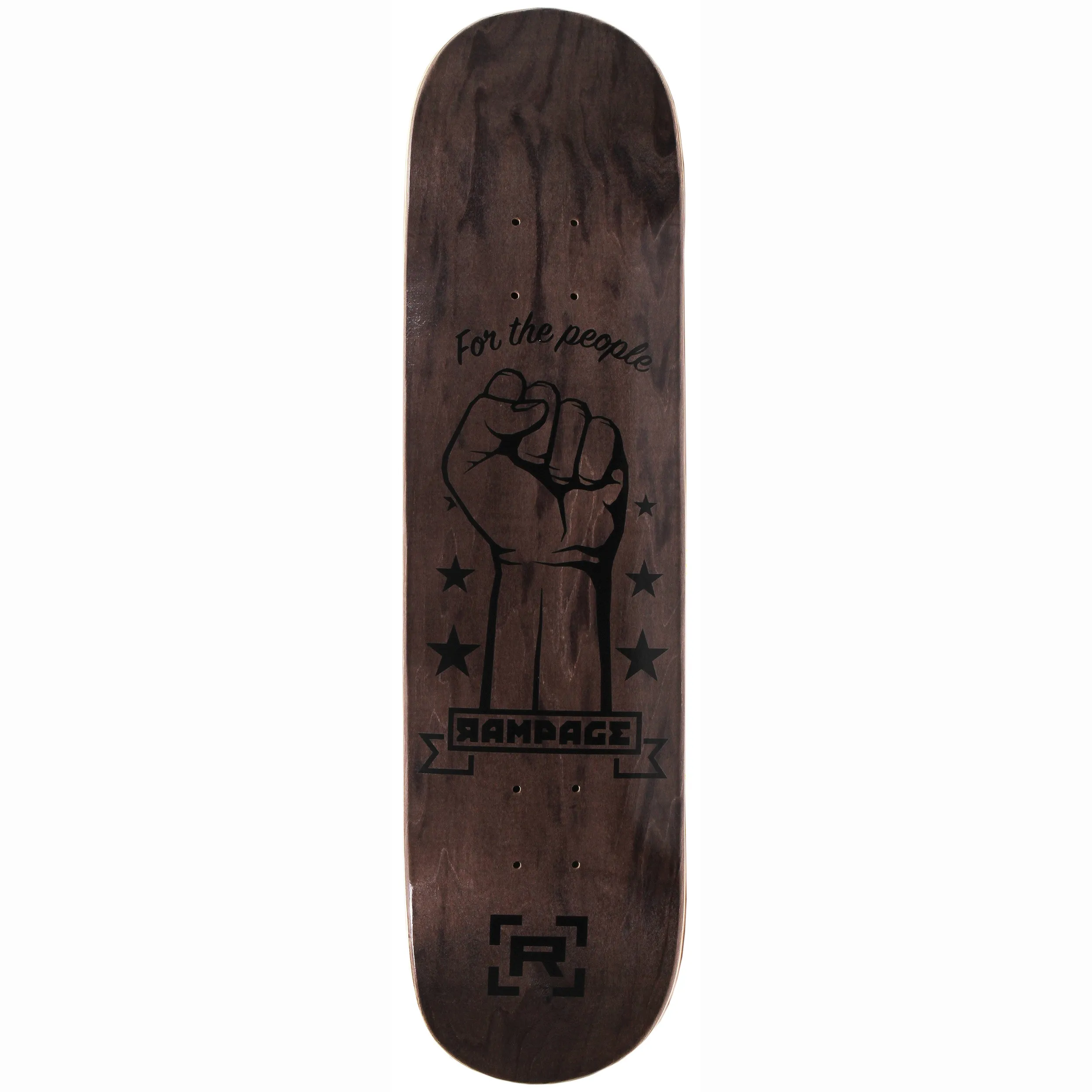 Rampage FTP Skateboard Deck - Charcoal 7.75''