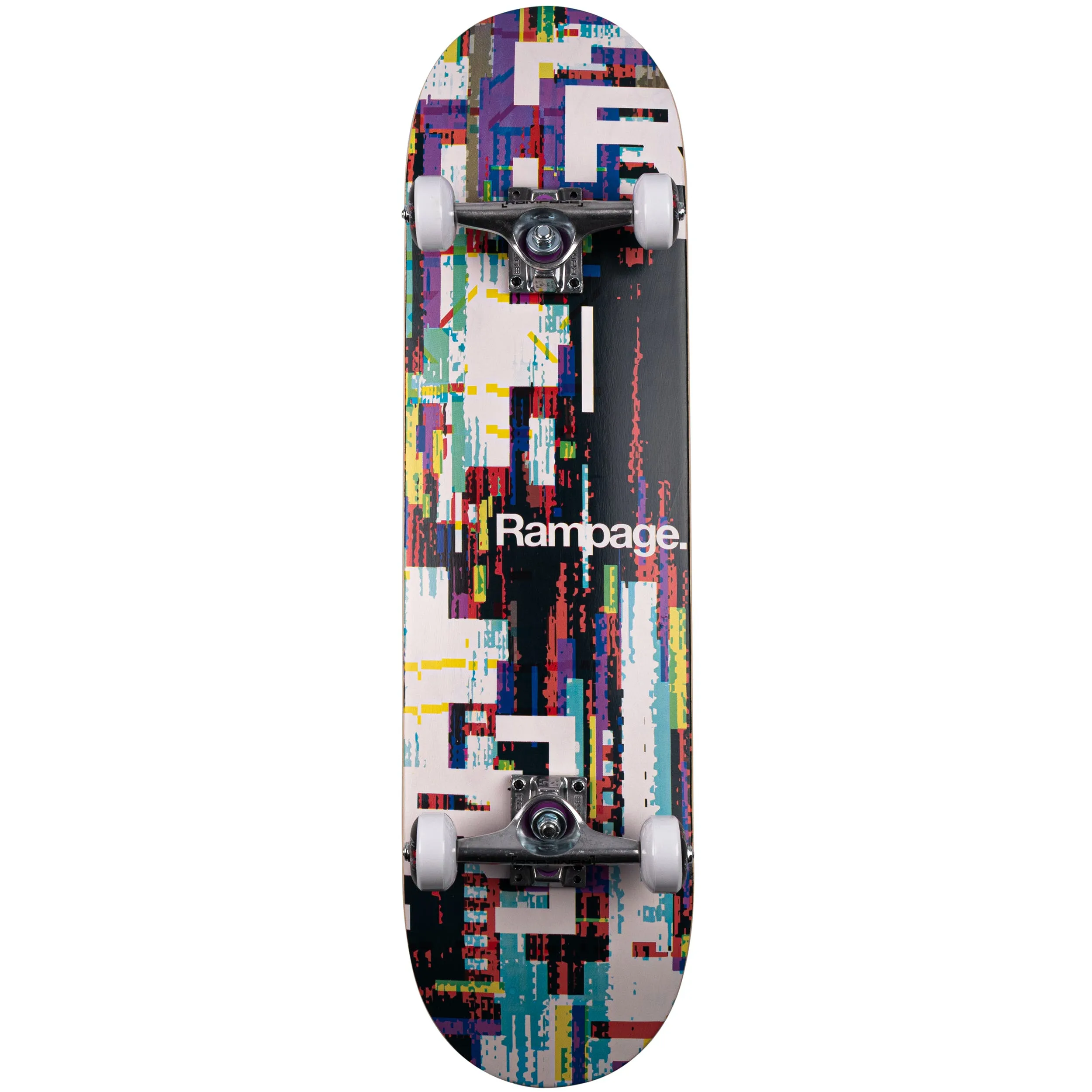 Rampage Glitch Flicker Complete Skateboard - Multi 8''