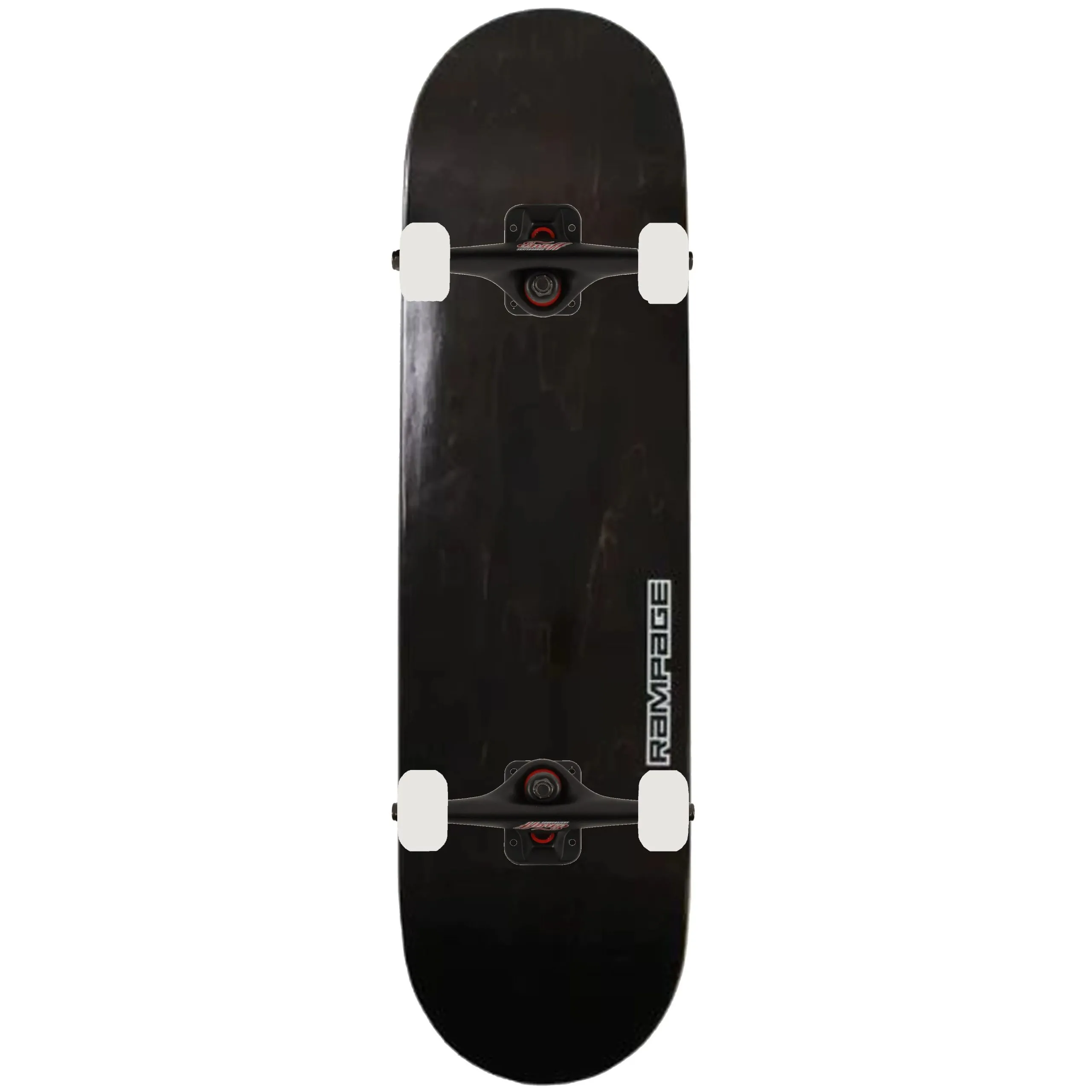 Rampage x Enuff Covert Custom Skateboard - Black/White/Red