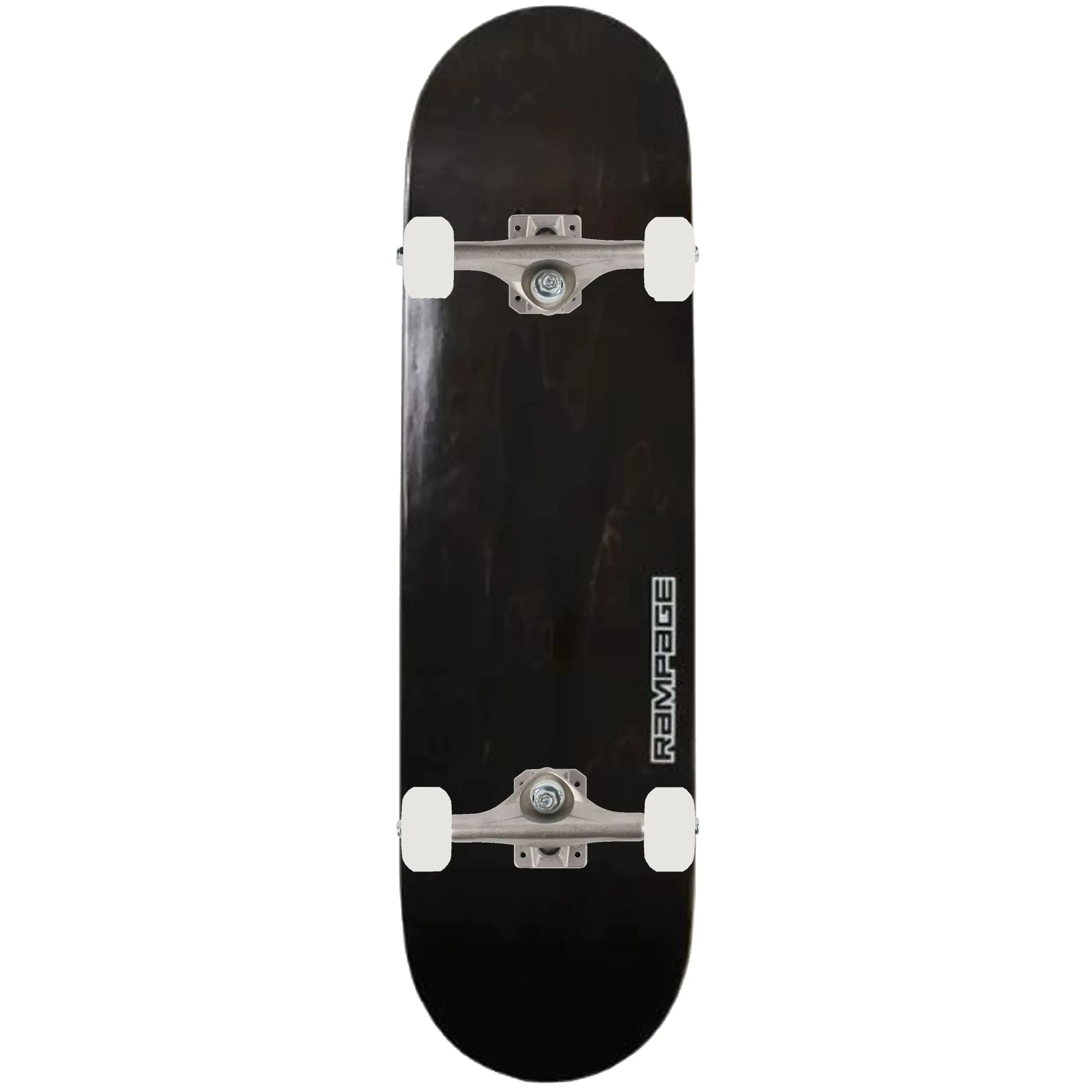 Rampage x Enuff Stain Custom Skateboard - Black/White/Blue