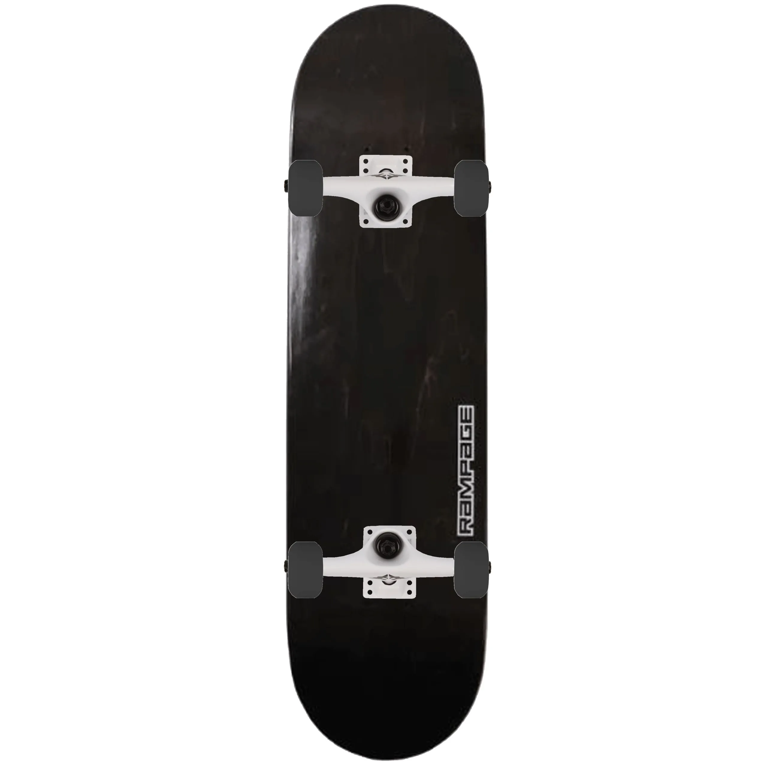 Rampage x Fracture Mismatch Custom Skateboard - Black/White 7.75''