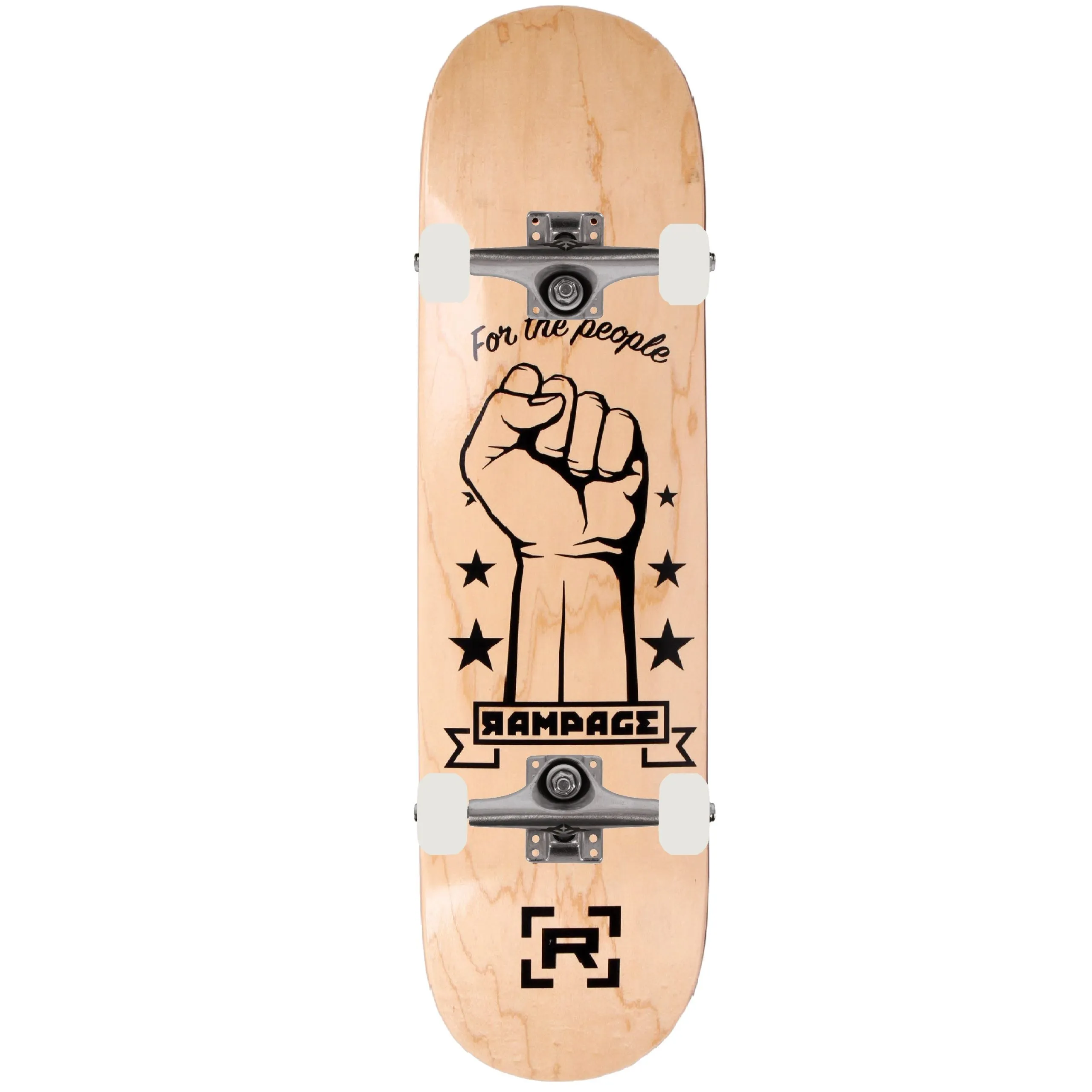 Rampage FTP Custom Skateboard - Natural 7.75''