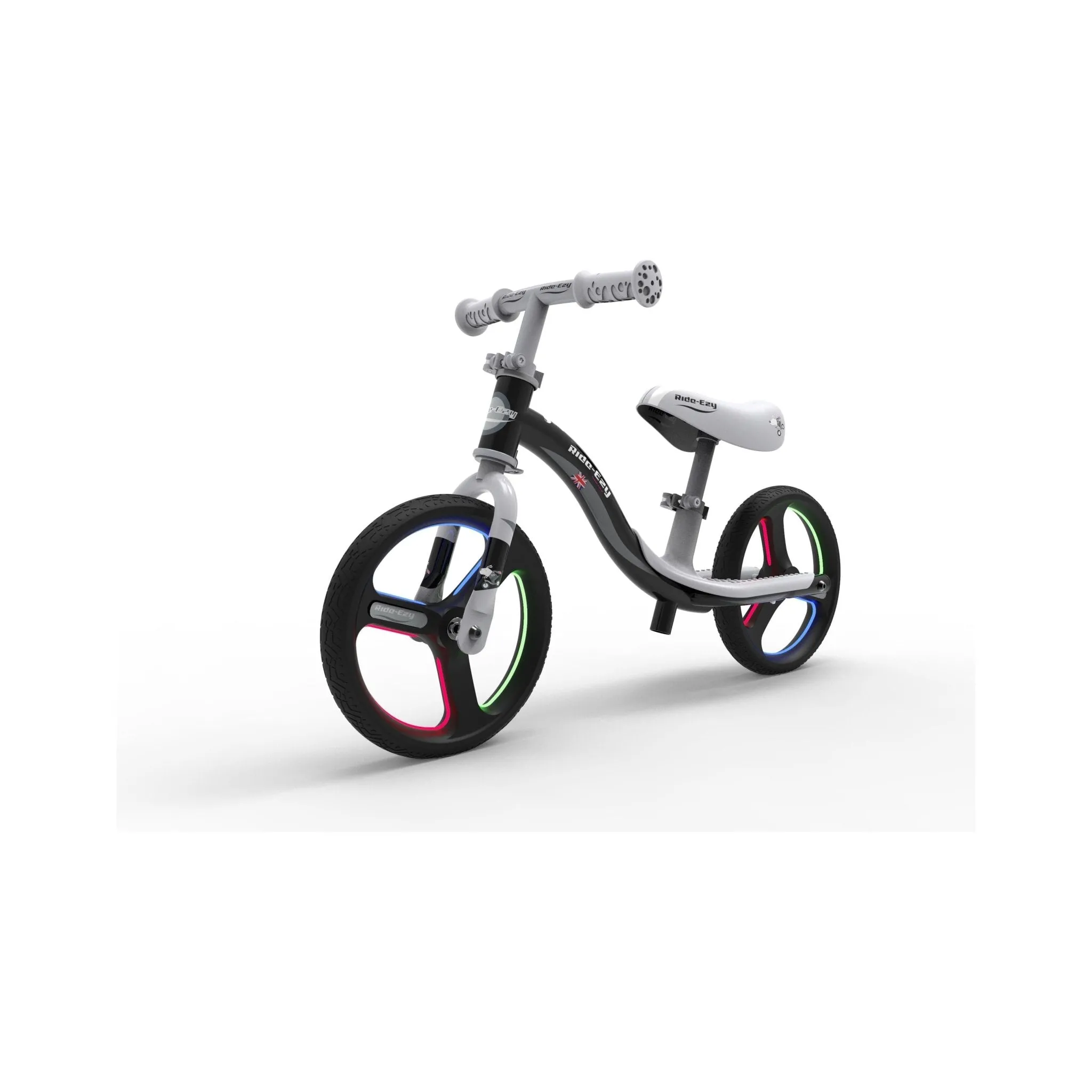 Ride-Ezy Go Glo Black/Silver Balance Bike