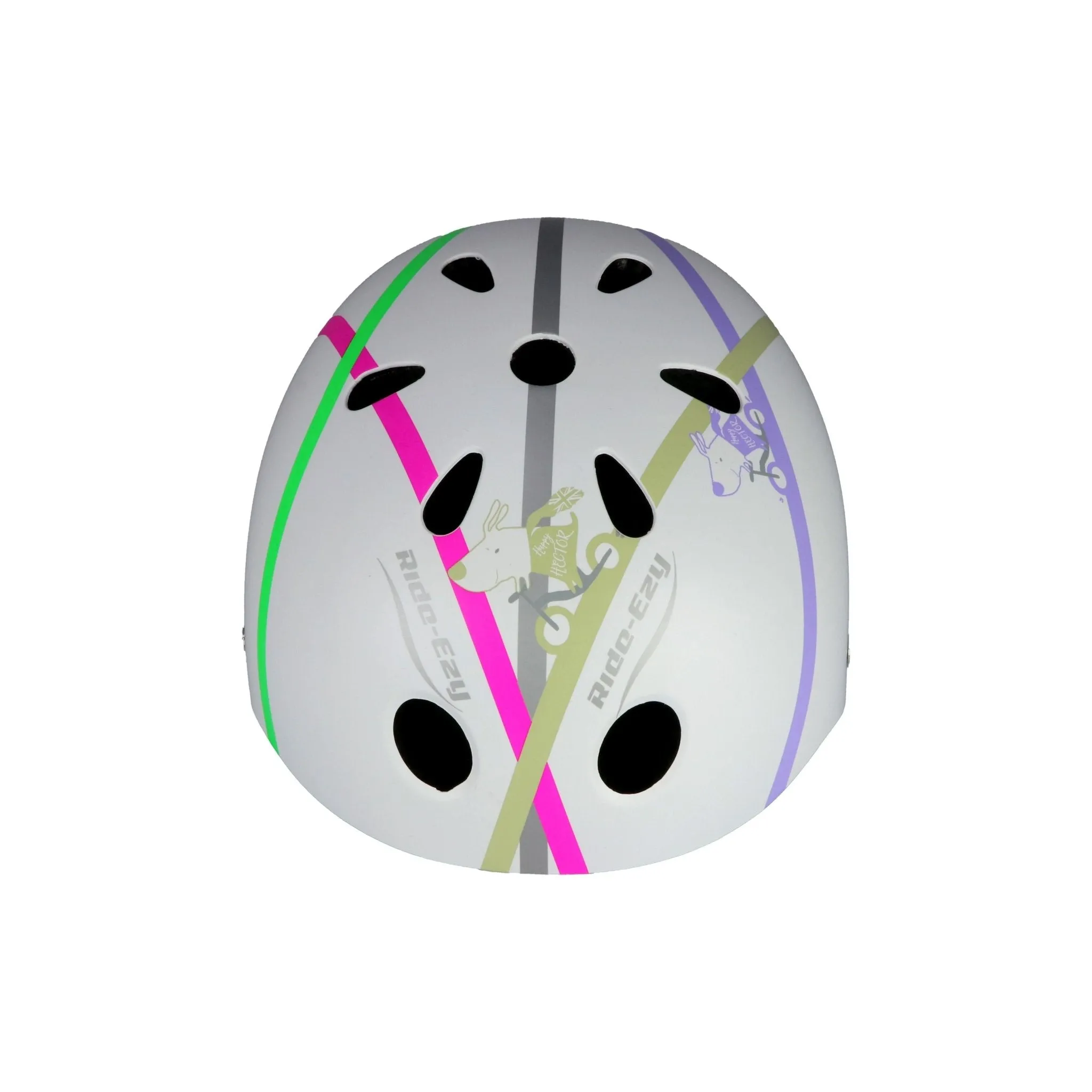 Ride-Ezy Hector 54-57cms White Kids Helmet