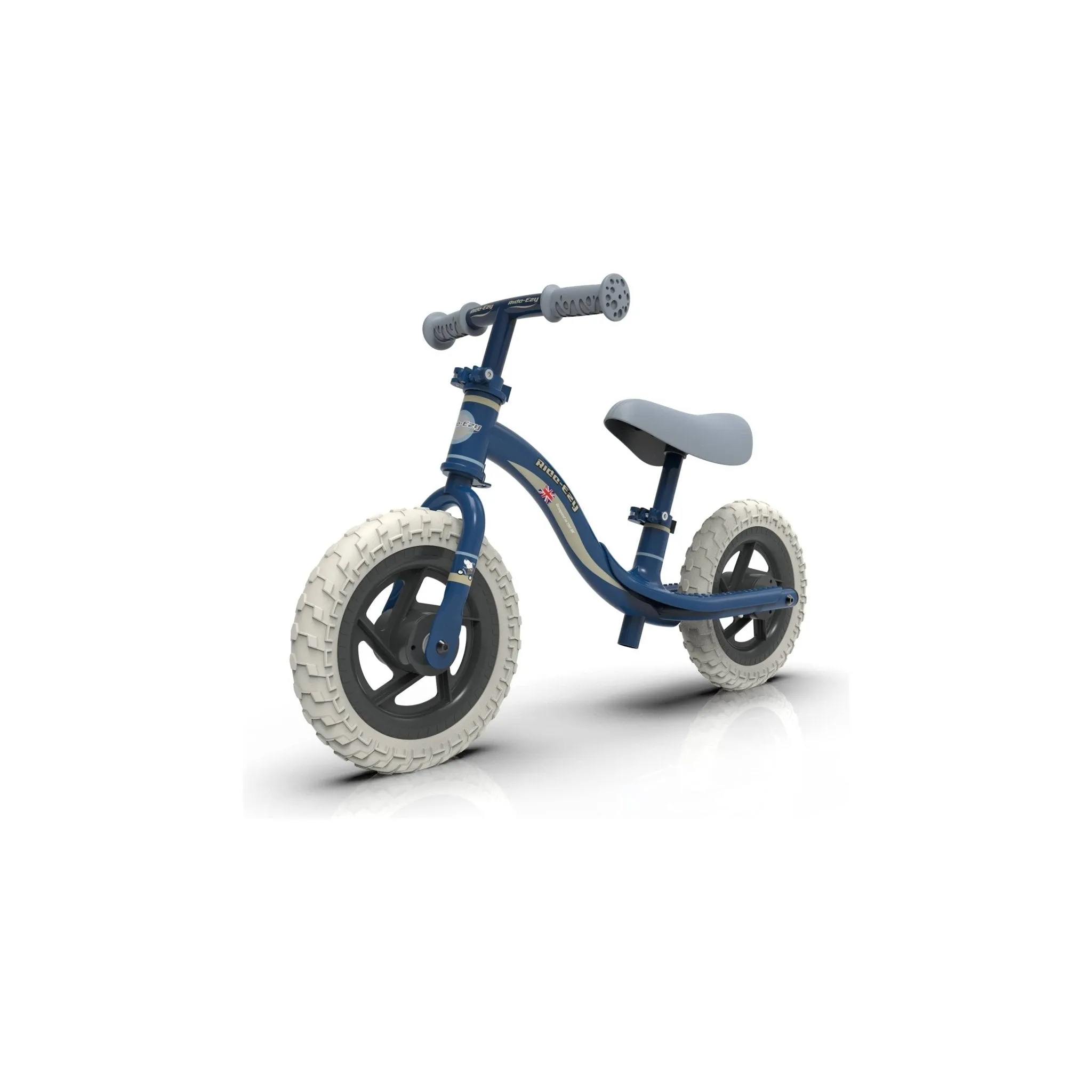 Ride-Ezy Go Glo Balance Bike - Blue & Silver