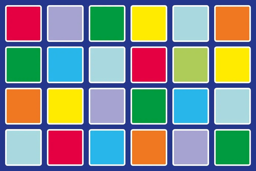 Rainbow™ Rectangle Placement Squares Carpet