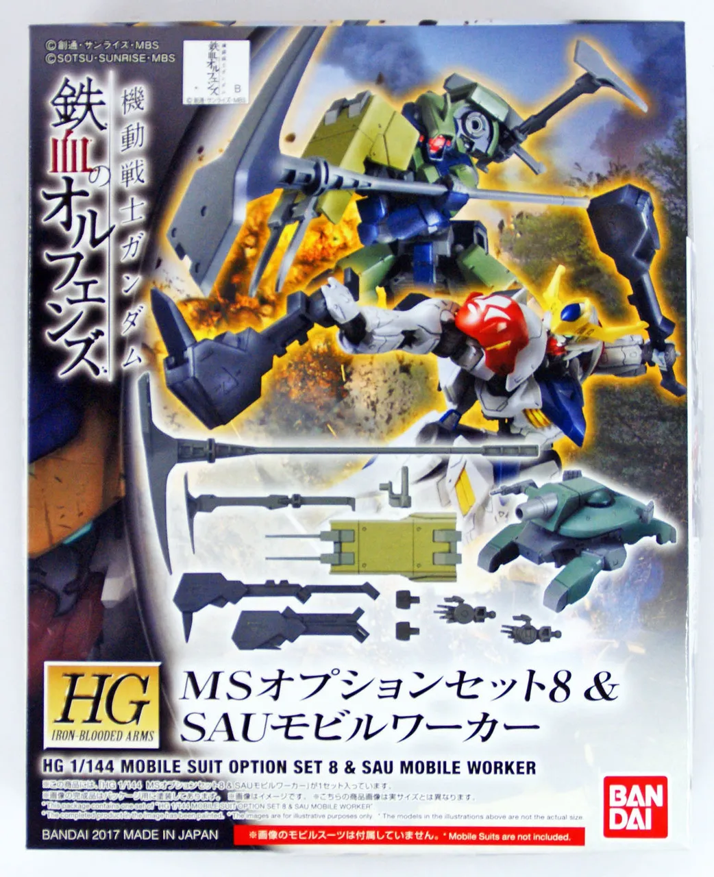 Bandai Iron-Blooded Orphans Option Set 8 & SAU Mobile Worker 1/144 Scale Kit