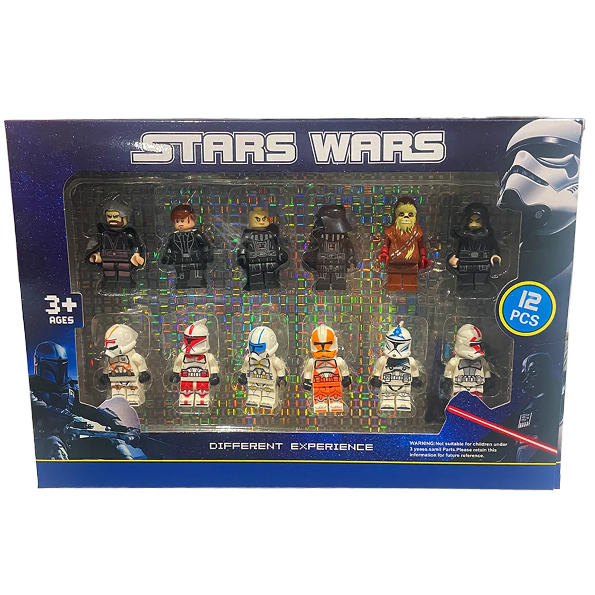 Stars Wars Style Mini Figures Building Blocks Accessories 12 Pack