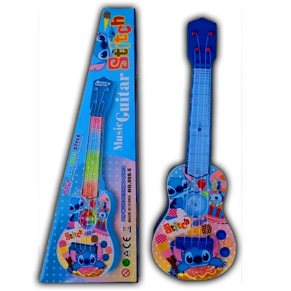 Stitch Electric Light Up & Sounds Toy Guitar