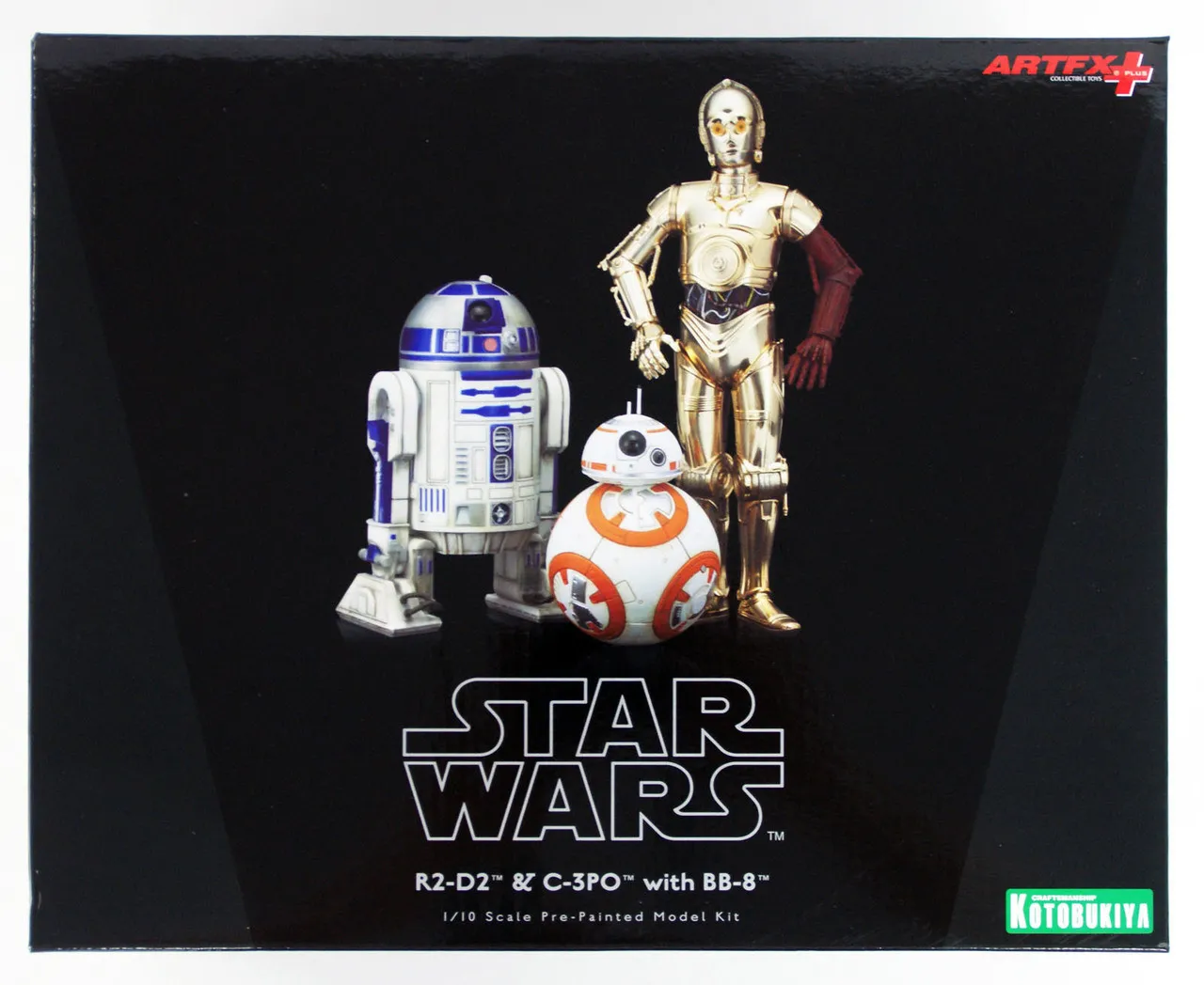 Kotobukiya SW114 Star Wars ARTFX+ R2-D2 & C-3PO with BB-8 PVC Figure 1/10 Scale
