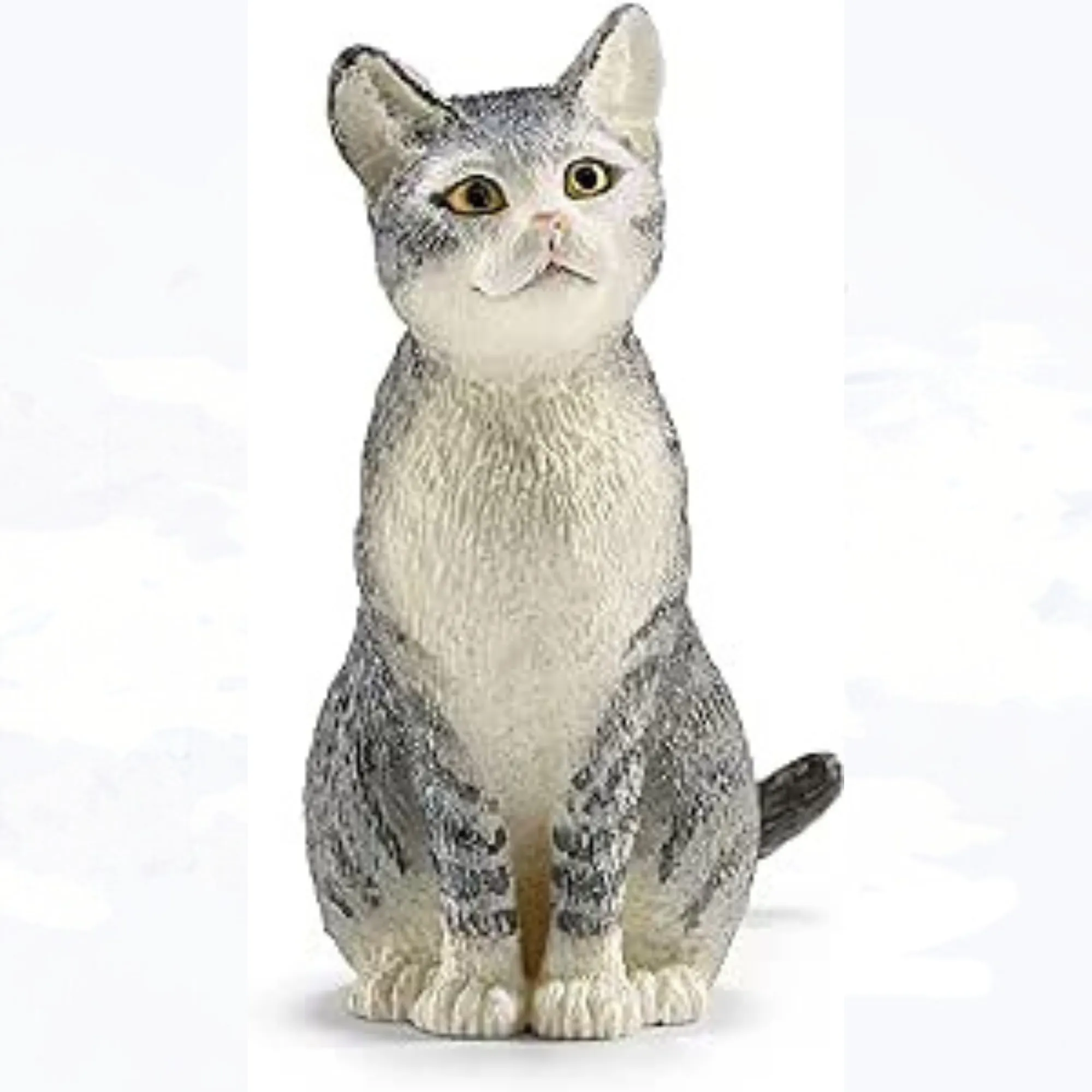 Schleich Grey and White Cat, Sitting