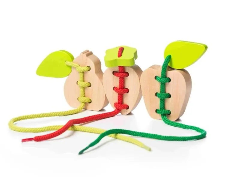 Wooden Lacing Toy - Fruits