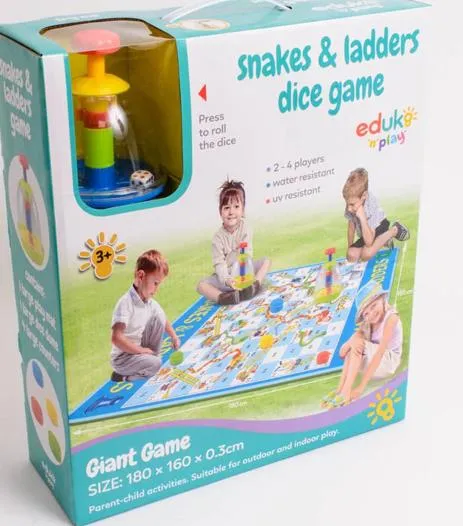 Giant Snakes & Ladders Dice Game