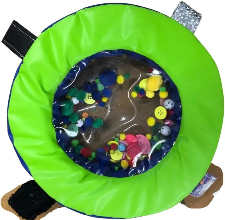 Sensory Donut Shaker With Textured Tags