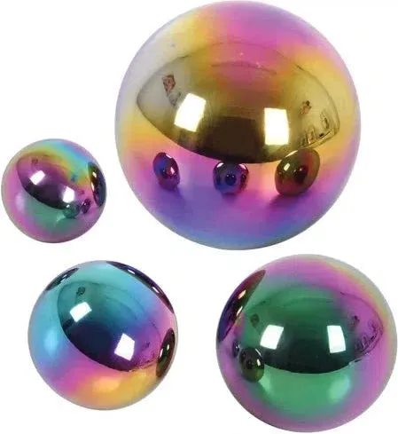 Sensory Reflective Colour Burst Balls - Pk4