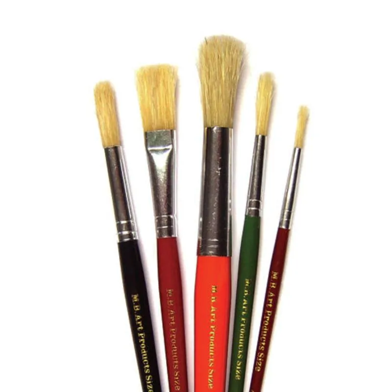 Short Assorted Set of 5 Art Brushes