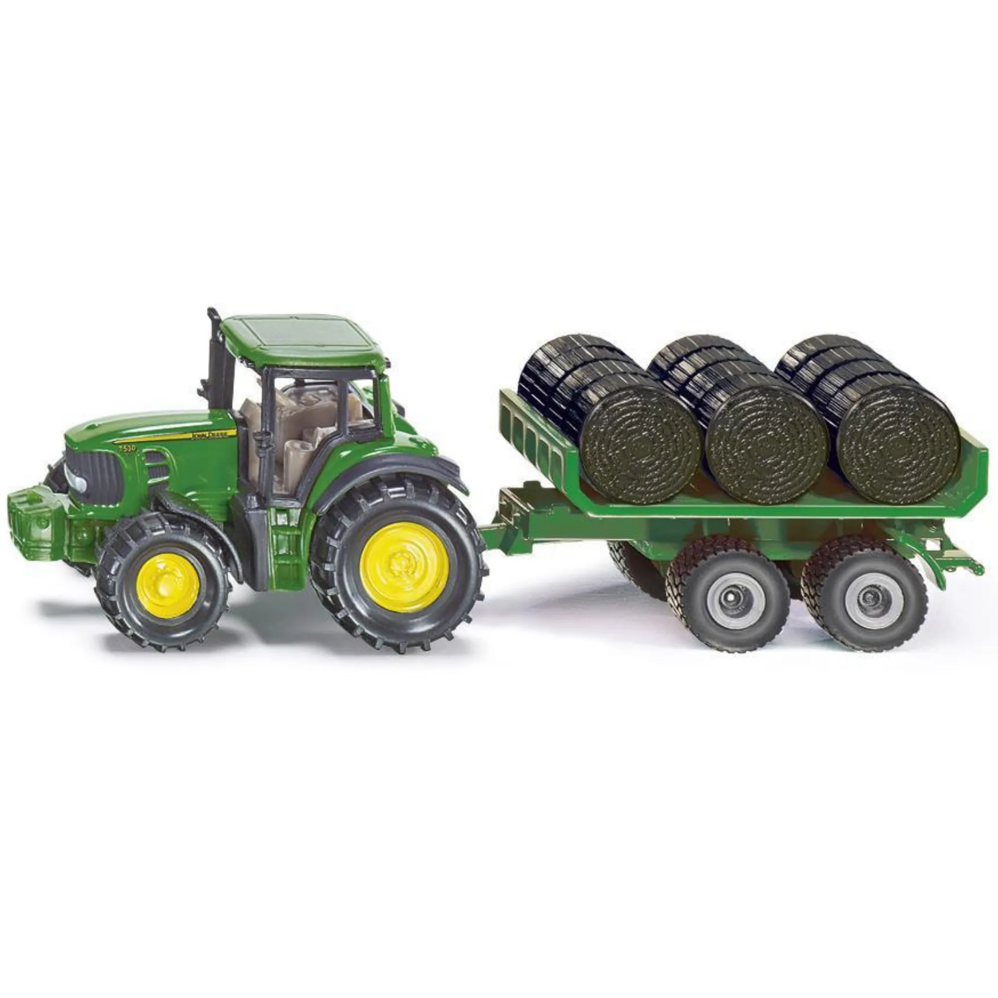 Mini John Deere with Trailer & Bales