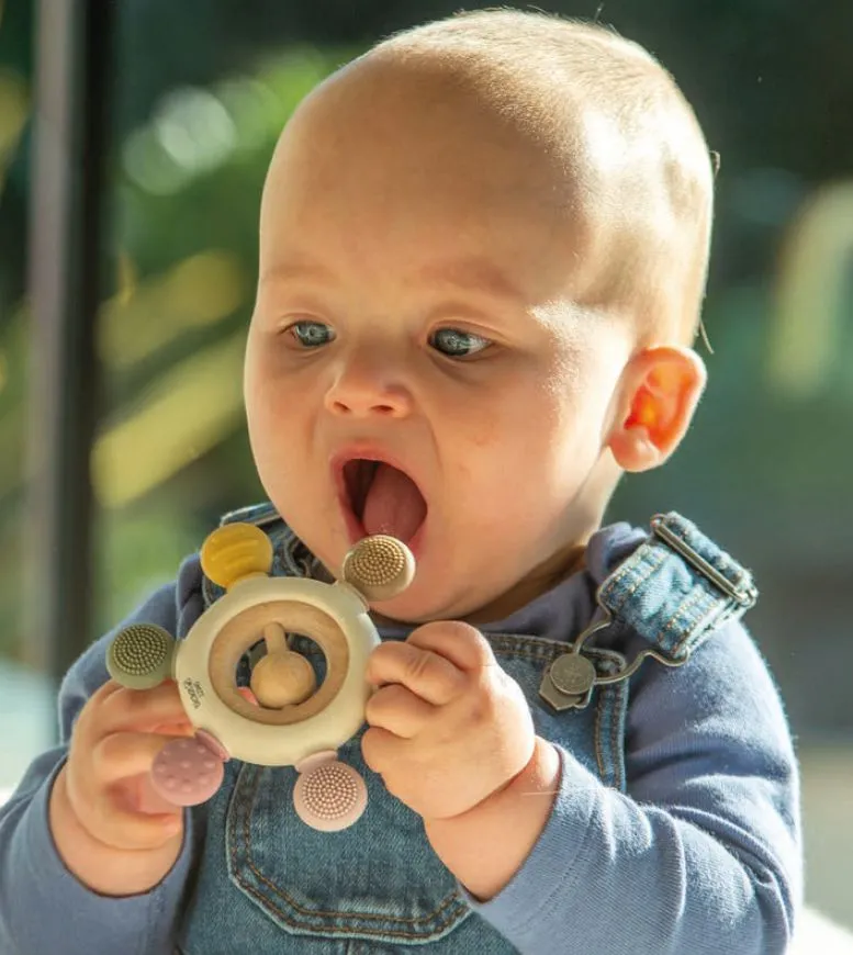 Silisoft Rattle Teether (Earth)