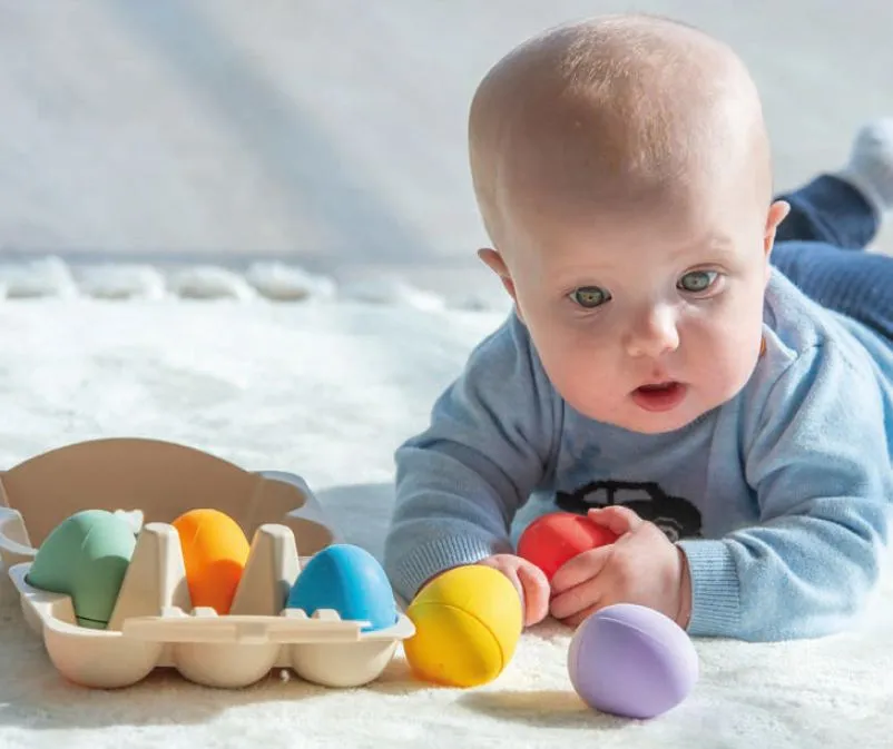 Silisoft Sensory Eggs (Rainbow) - 6 Pack