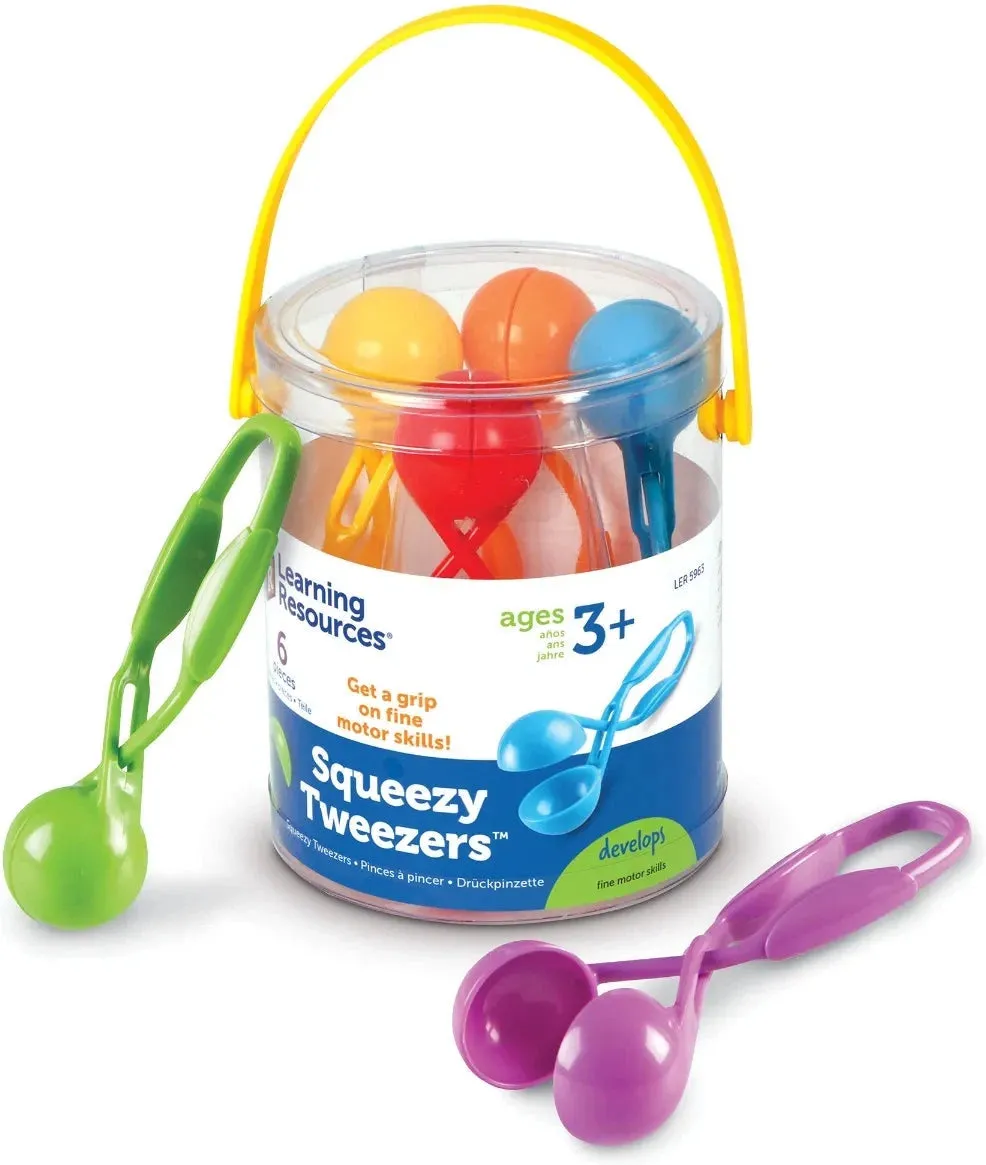 Squeezy Tweezers™ Pack of 6 - For Fine Motor Skills