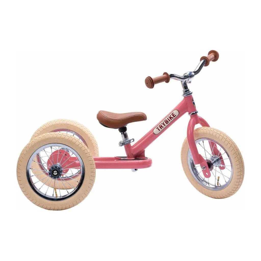 TryBike - Steel Balance Bike - Vintage Pink