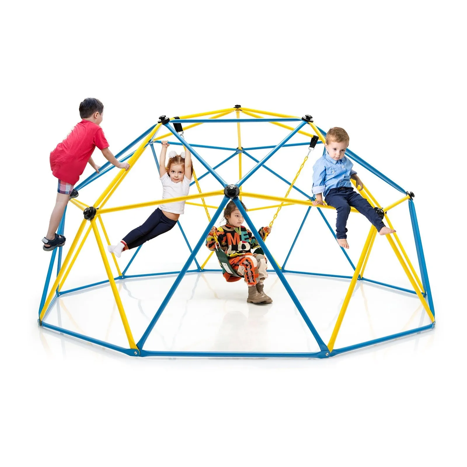 10FT Kids Geometric Dome Outdoor Climbing Frame