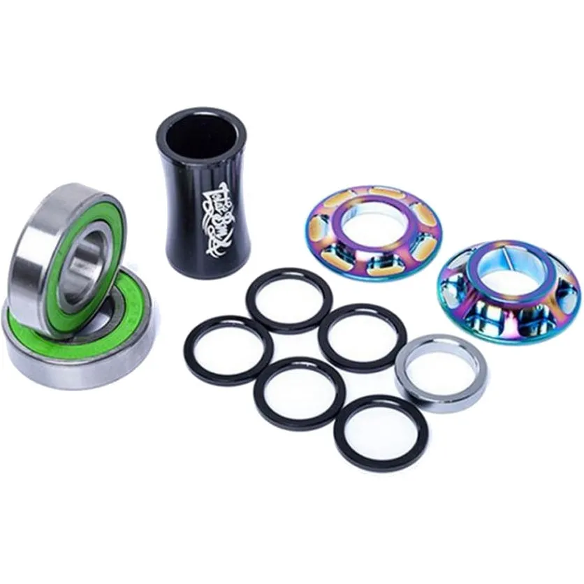 Total BMX Team Mid Bottom BMX Bracket - Rainbow 22mm