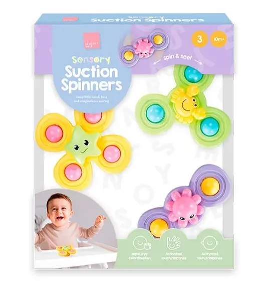 Sensory Suction Spinners 3pk