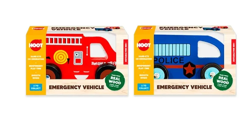 Wooden Emergency Vehicles