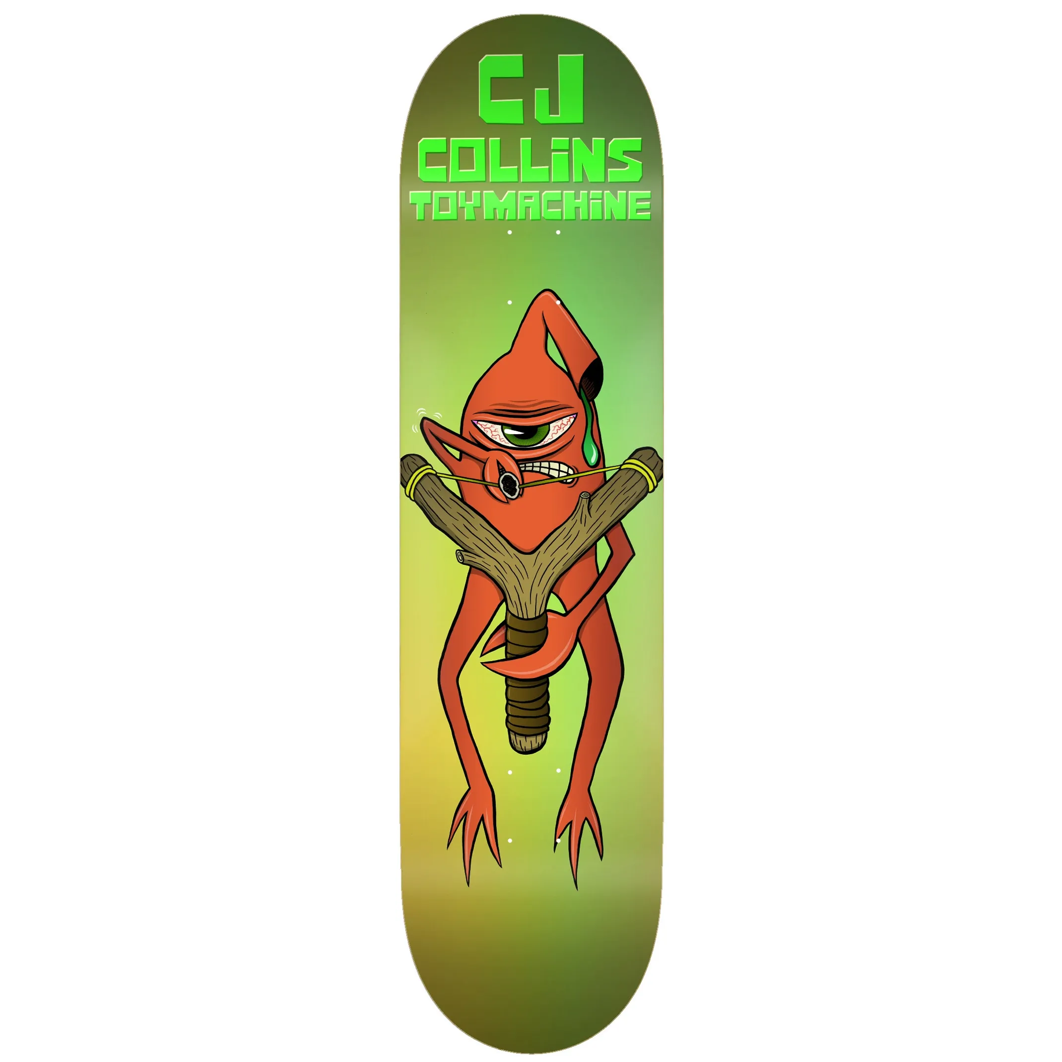 Toy Machine Sling Shot Skateboard Deck - CJ Collins 8''