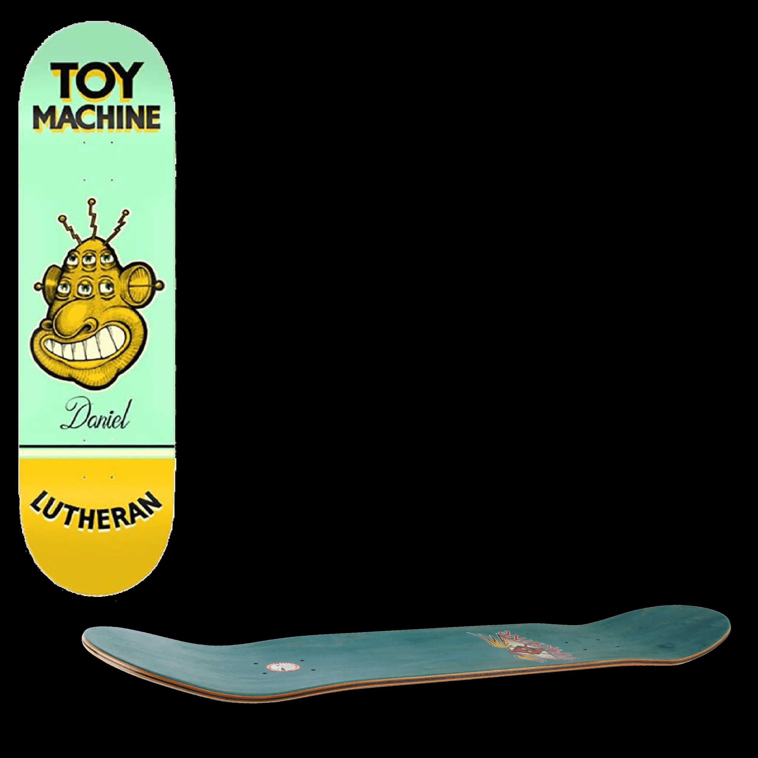 Toy Machine Pen 'N' Ink Skateboard Deck - Lutheran 7.75''