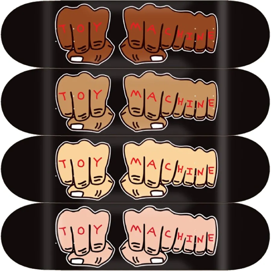 Toy Machine Fists Skateboard Deck 7.75''