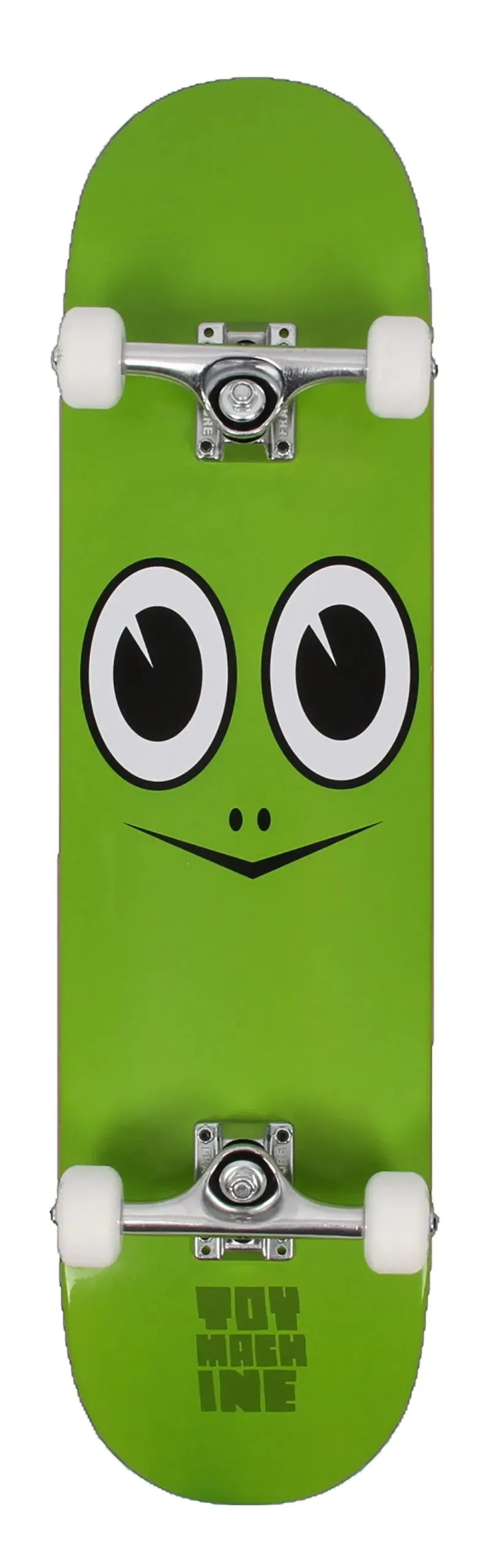 Toy Machine Turtle Face Custom Skateboard - Green 7.75''