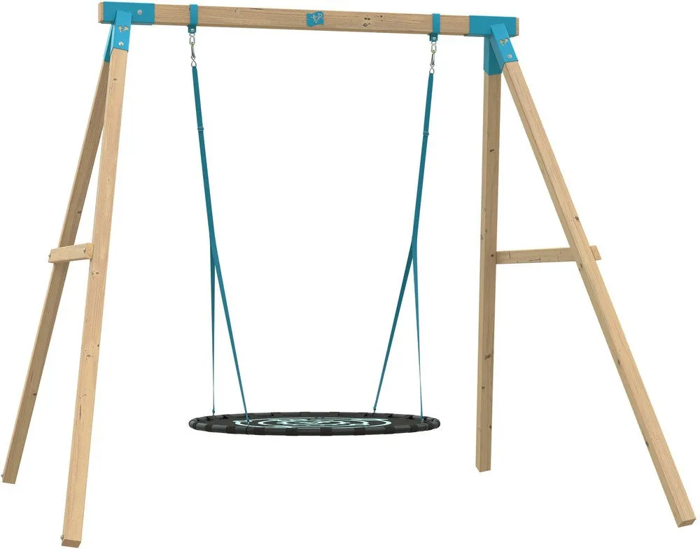TP Kingswood Double Swing Square Wood Set with Giant Nest (UK Mainland Only)