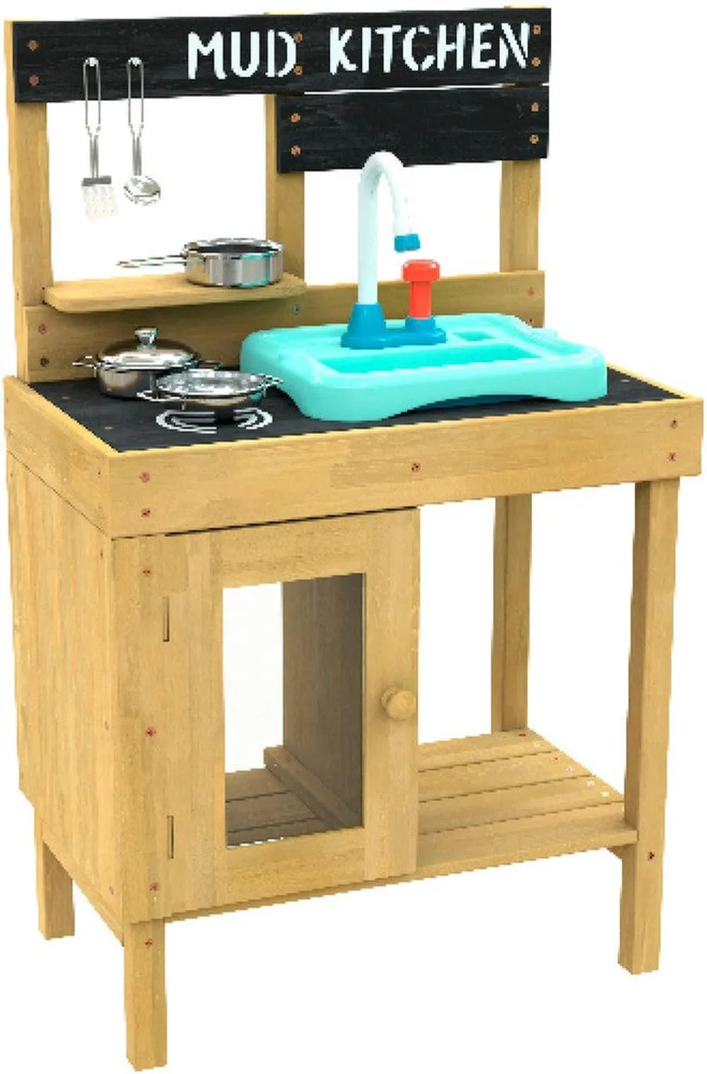 TP Splash & Play Early Fun Wooden Mud Kitchen