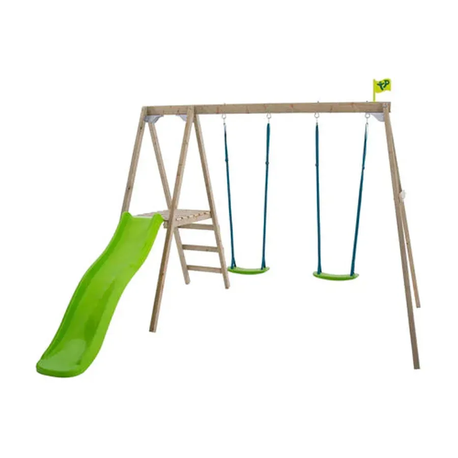 TP Forest Multiplay Double Wooden Swing Set & Slide (UK Mainland Only)