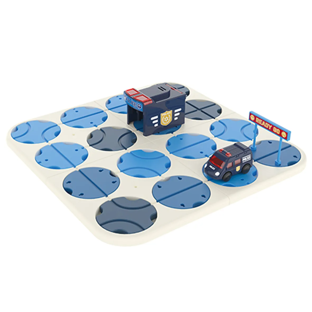 Track Maze Set - Police Car - DIY Create Your Own Track- 34 Pieces