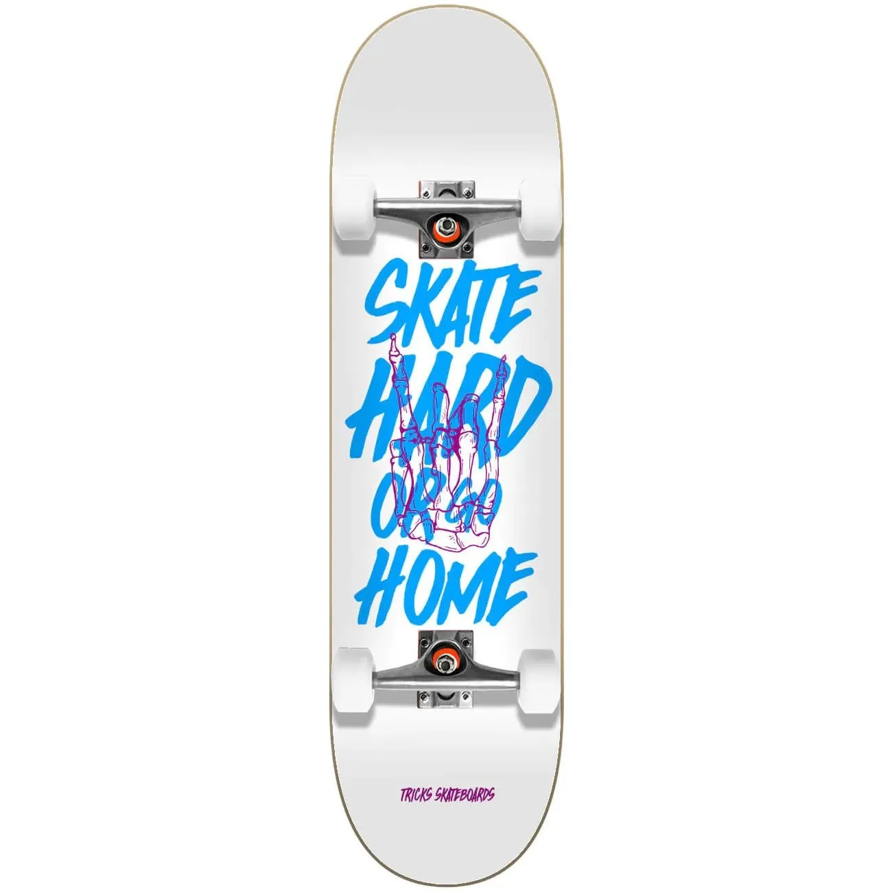 Tricks Hard Complete Skateboard - 8"