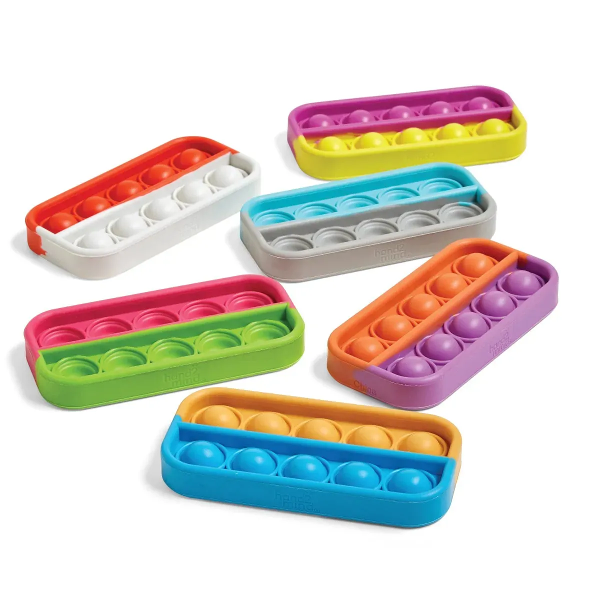 Ten-Frame Sensory Bubble Fidget Poppers (Set of 6)