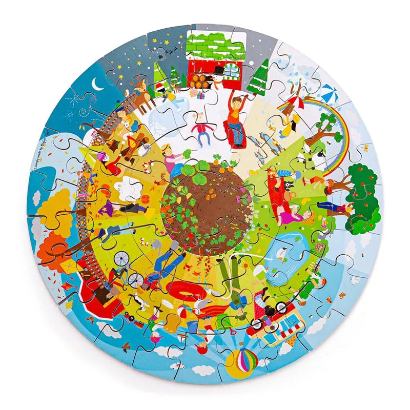 The Four Seasons Circular Floor Puzzle