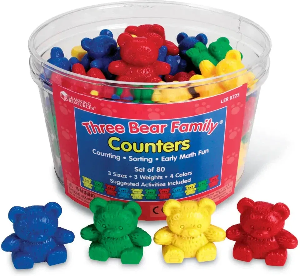 Three Bear Family Counters® Basic Set, 4 colours