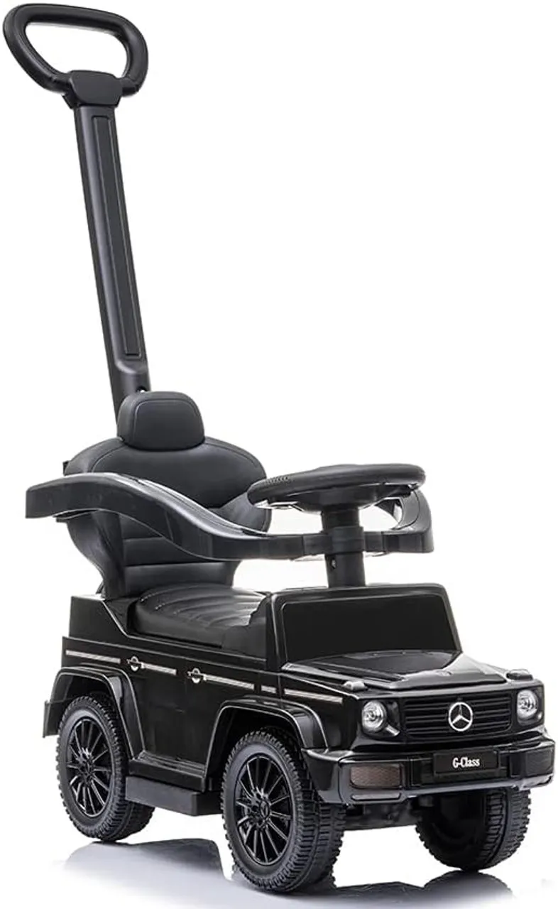 Toddlers Black Mercedes G-Wagon 3-1 Push Stroller Sit-in Car