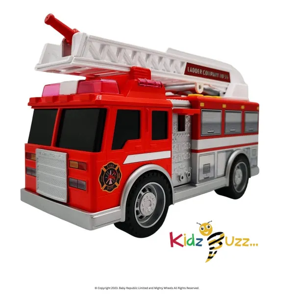 10” Fire Engine Toy For Kids- With Lights & Sound Effect