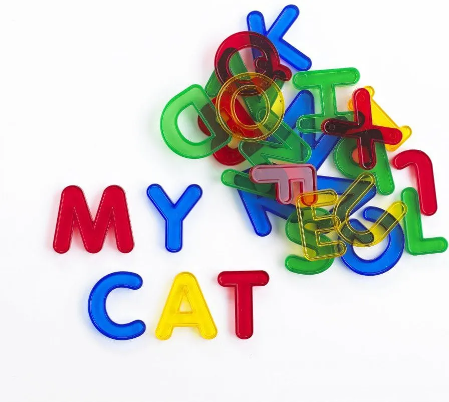 Transparent Uppercase Letters - For Light Panels