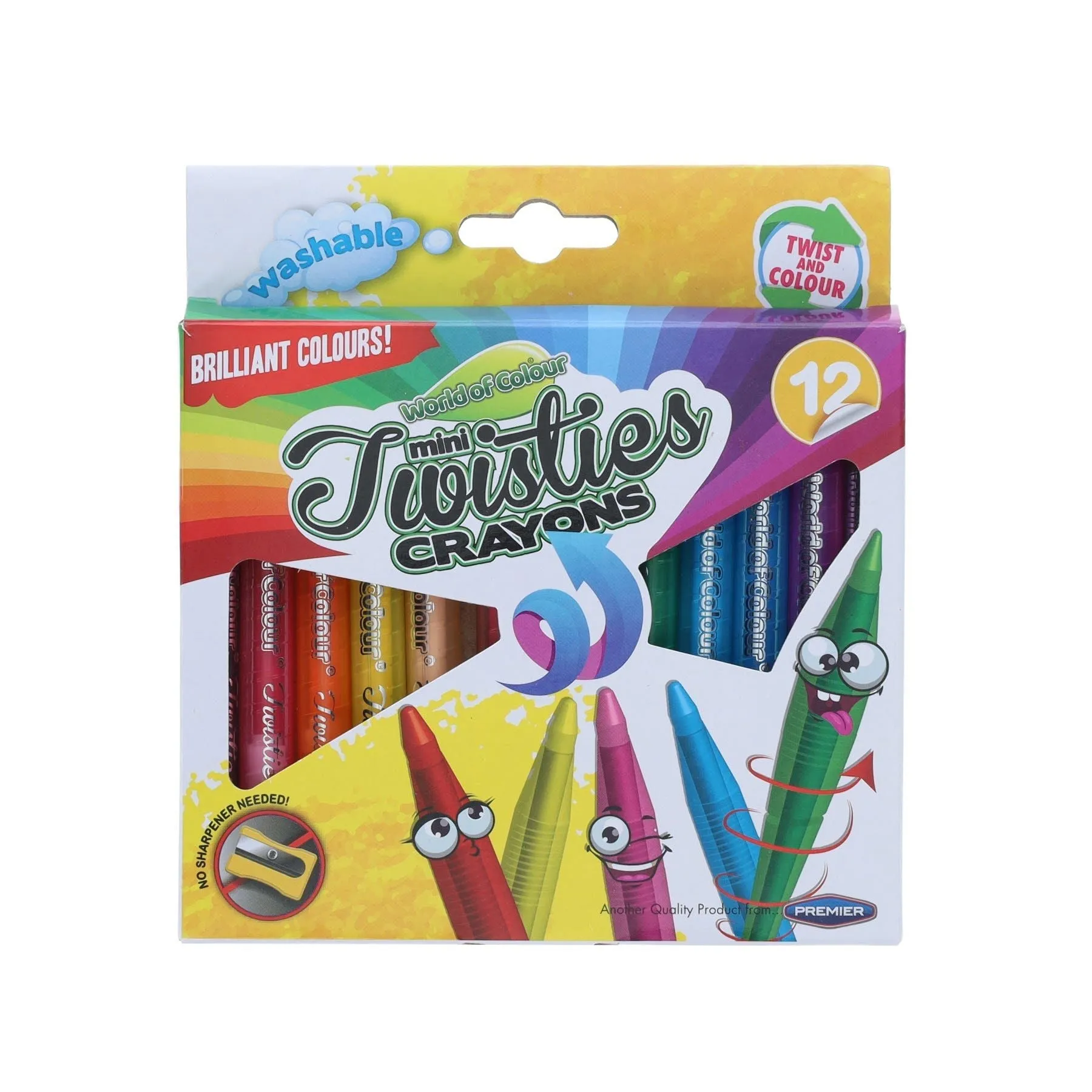Twisties Crayons Pack of 12